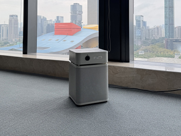 廣州某企業辦公樓裝修_租賃空氣凈化器除甲醛